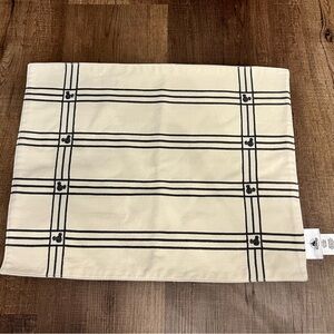 Disney Cream Placemat with Black Stripe and Mickey Detail